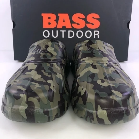 BASS Outdoor Camo Field Slides Clogs Shoes size 12 - Picture 4 of 12